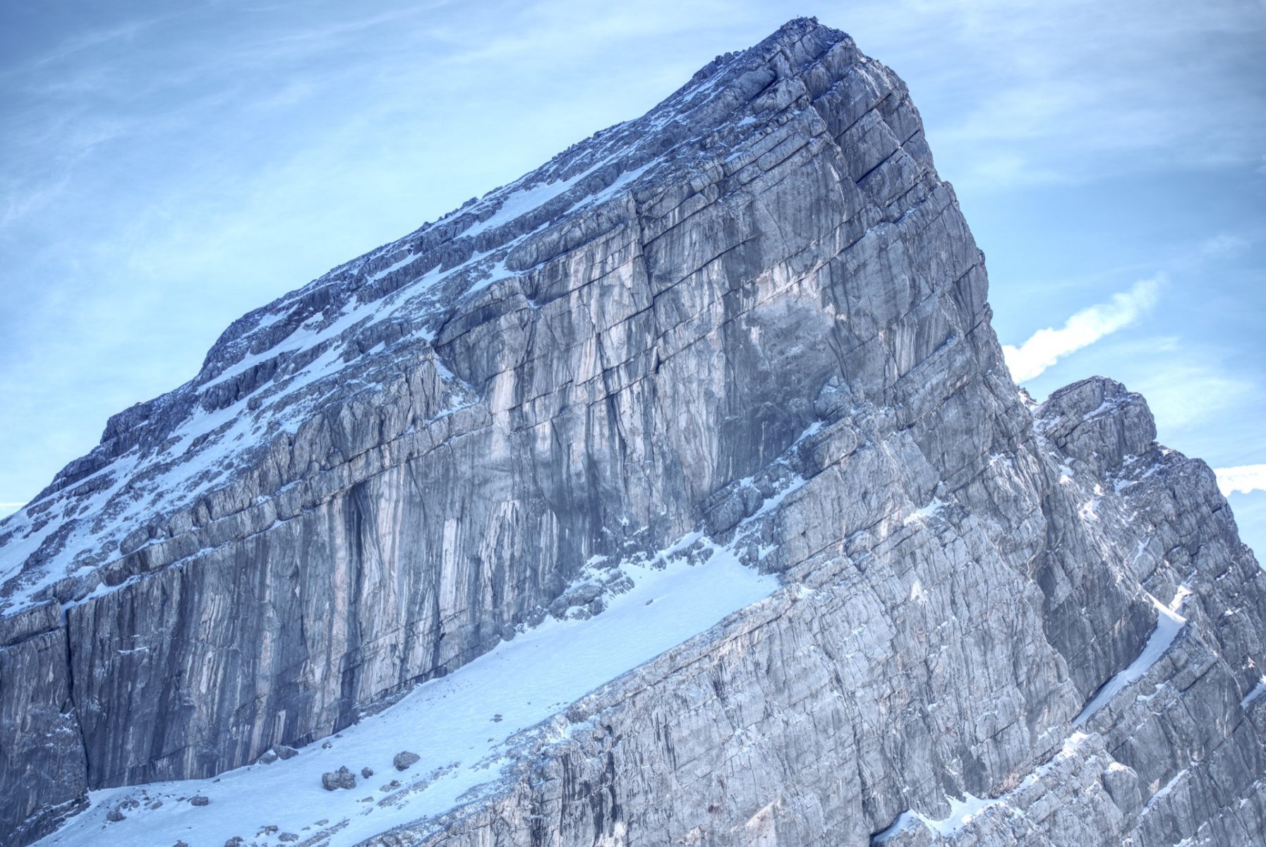 Gipfel der Watzmannfrau (kleiner Watzmann) - Schneeschuhtour zum Falzkopf