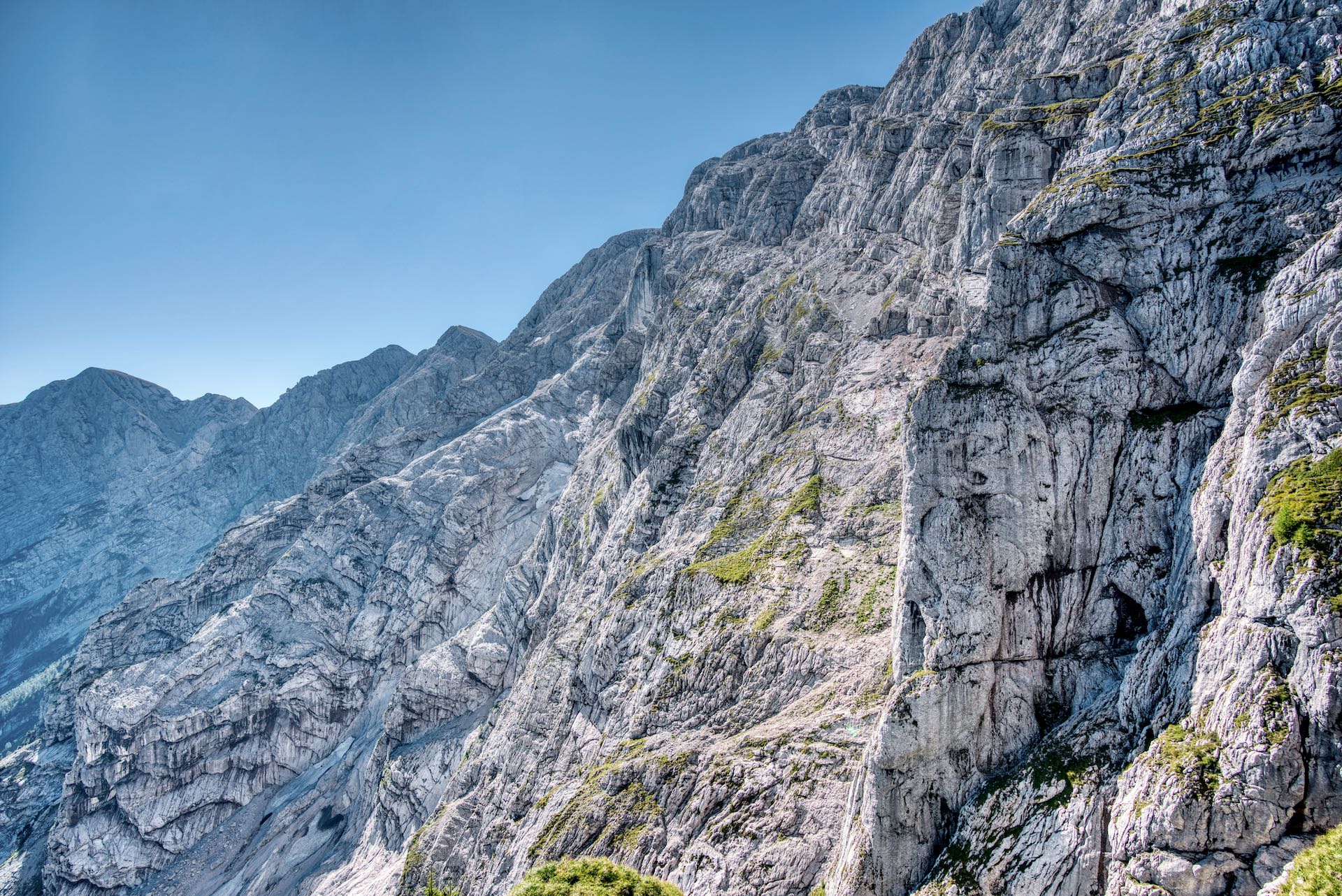 Bergtour Hoher Göll über Salzburger Steig. Göll Ostwand