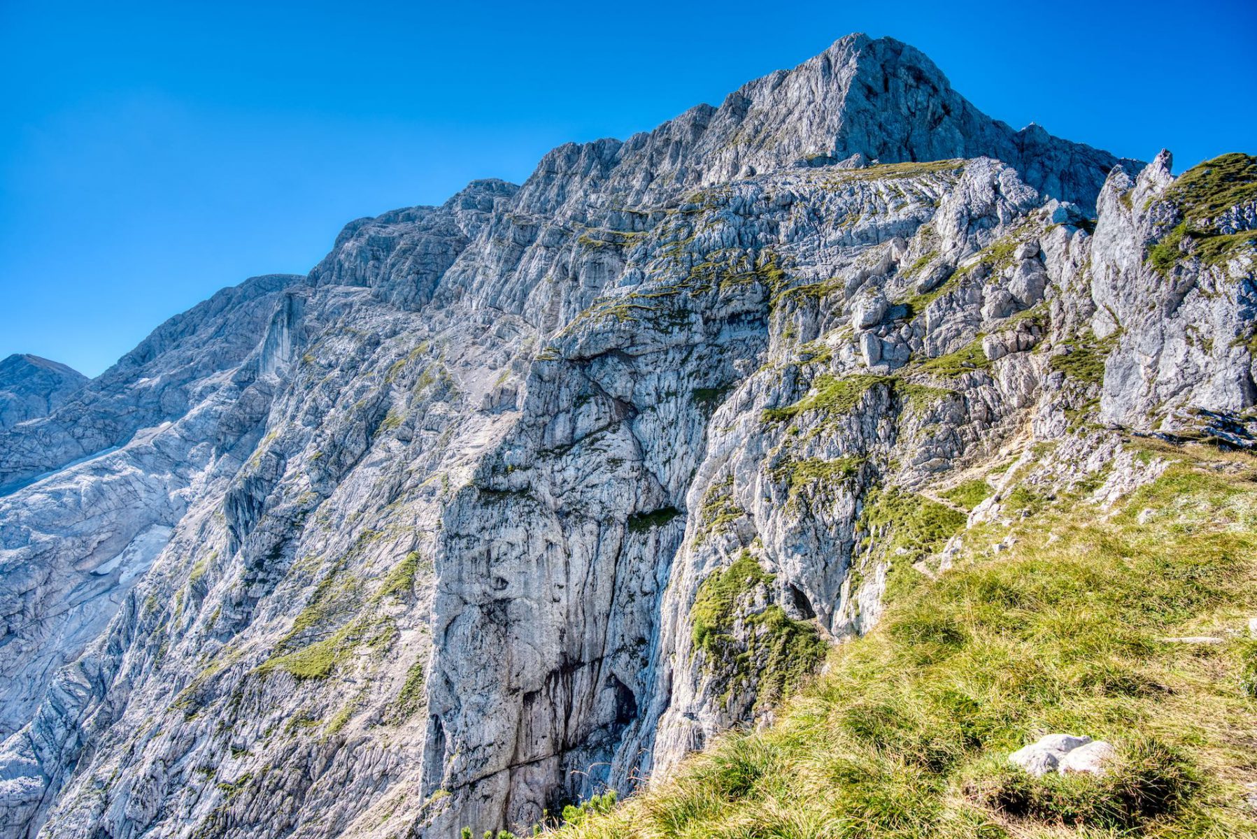 Bergtour Hoher Göll über Salzburger Steig. Göll Ostwand