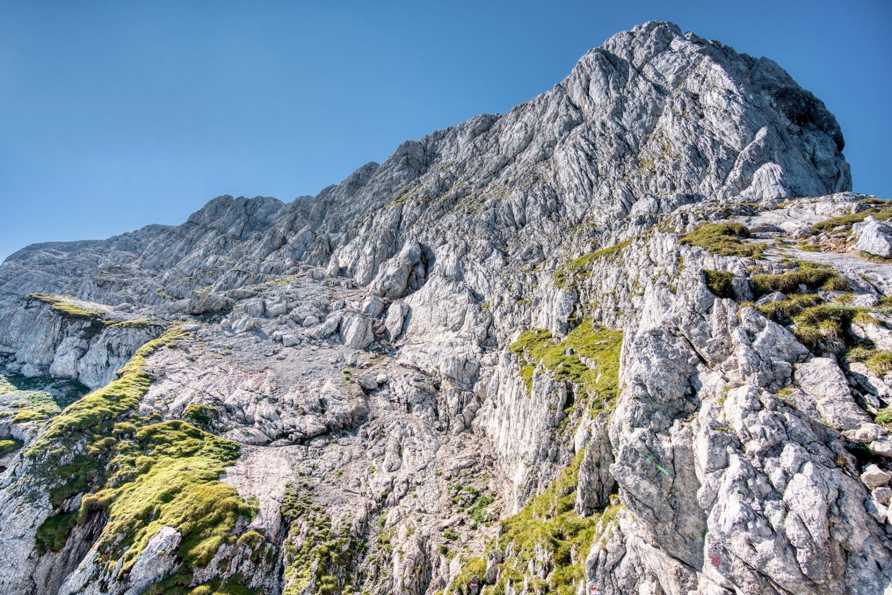 Bergtour Hoher Göll über Salzburger Steig. Göll Ostwand