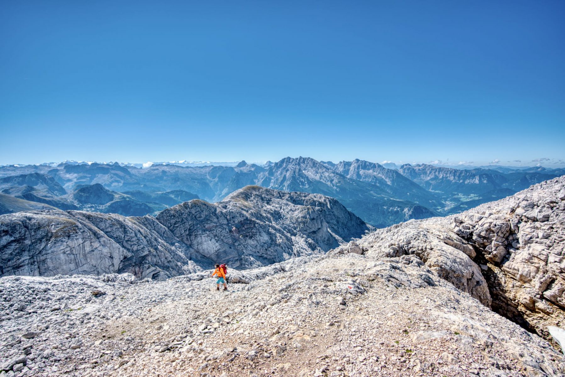 Bergtour Hoher Göll über Salzburger Steig. Abstieg zur Göllscharte