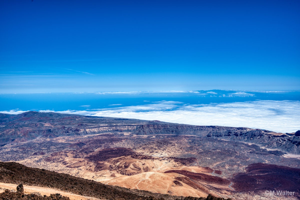 Canadas Caldera vom Pico del Teide