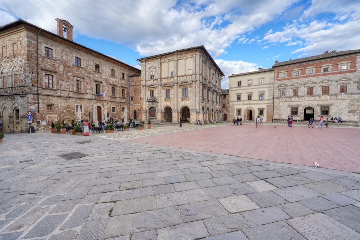 Piazza Grande Montepulciano mit Palazzo Contucci