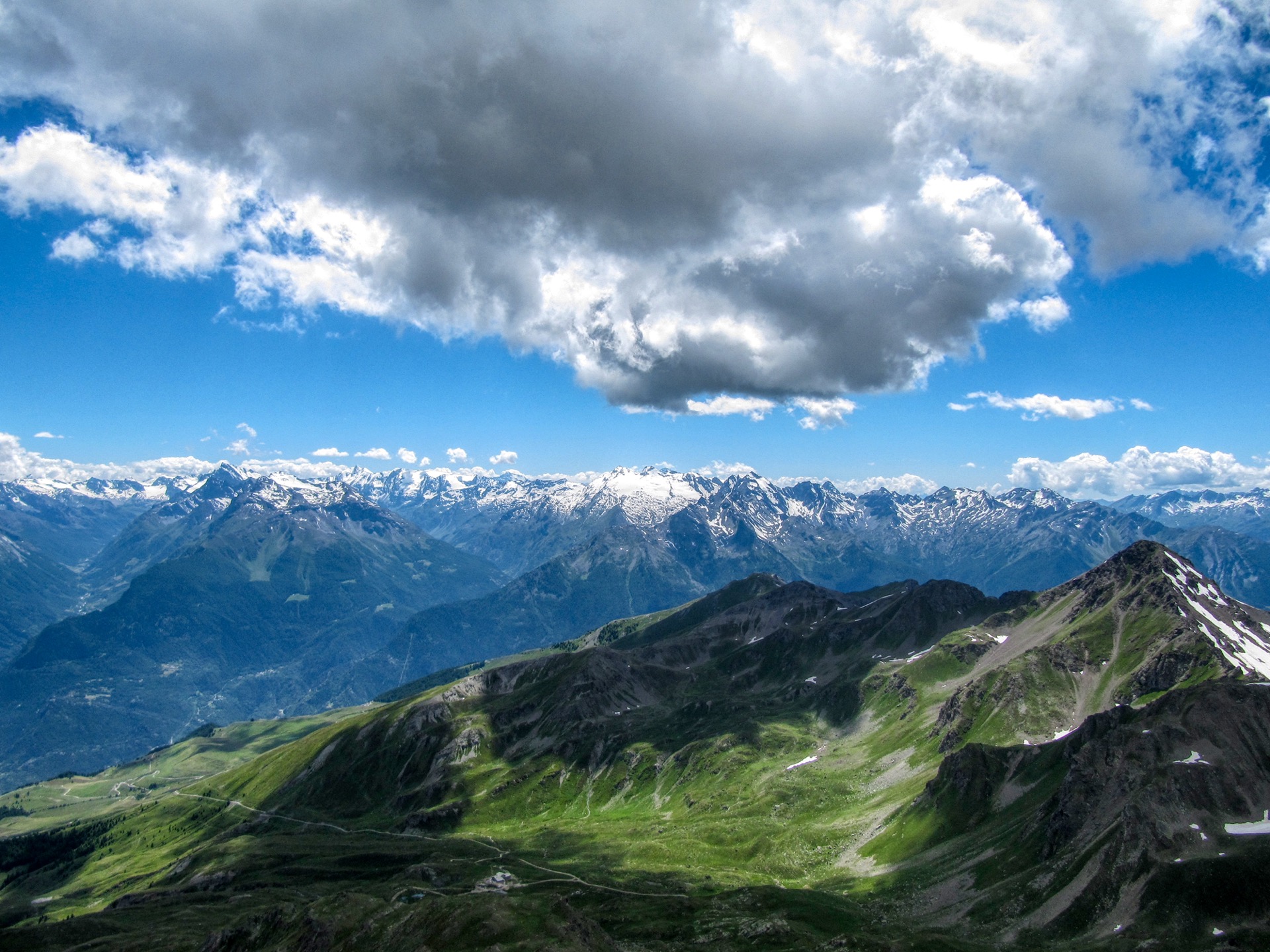 Blick Richtung Dora di Valgrisence