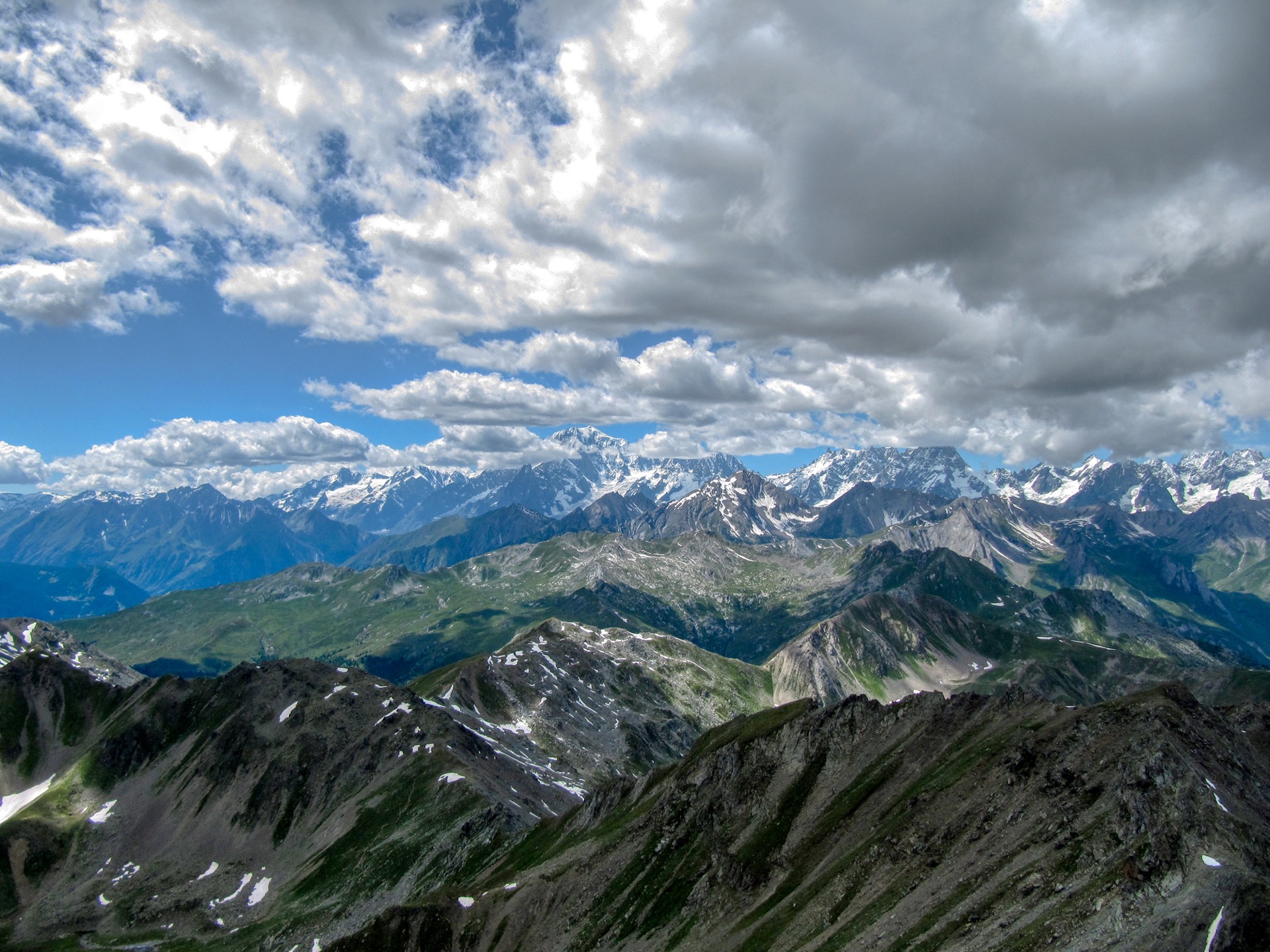 Blick Richtung Mont-Blanc