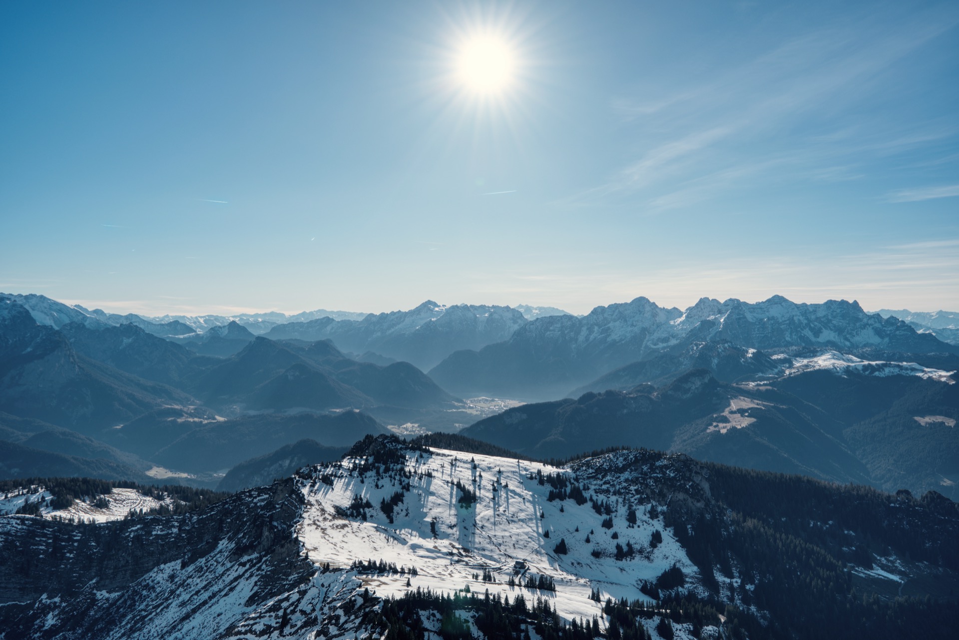 Saalachtal mit Loferer und Leoganger Steinbergen