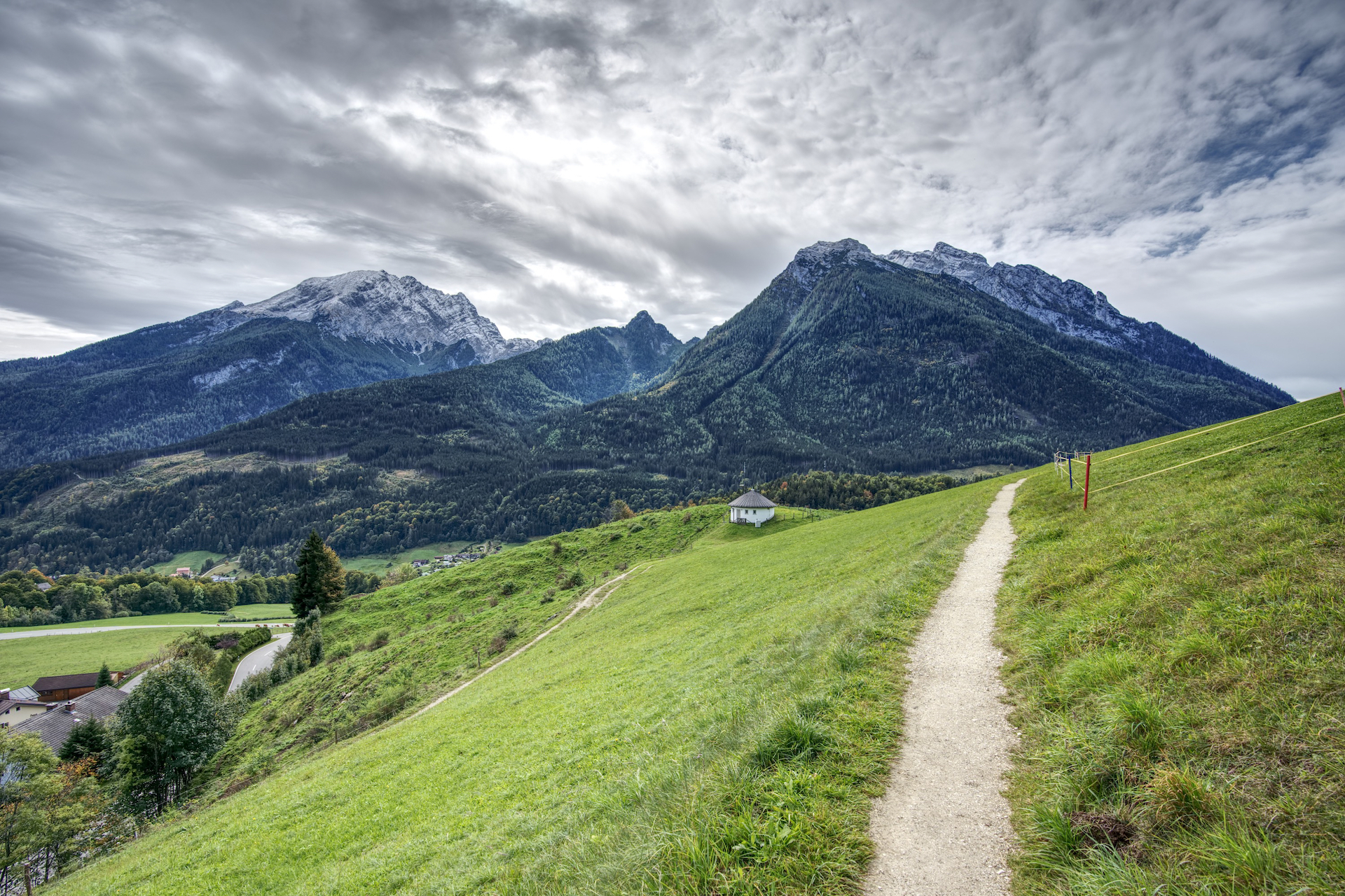 Watzmann und Hochkalter vom Soleleitungsweg