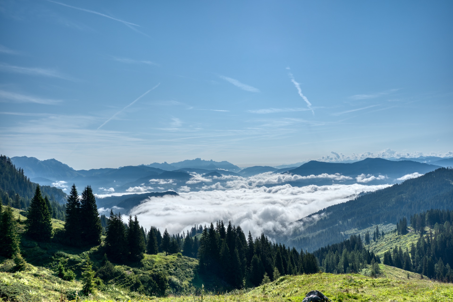 Morgentlicher Blick zum Dachstein