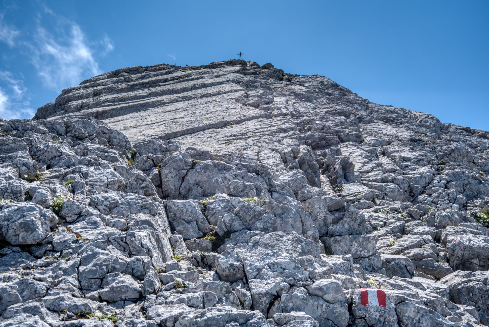 Gipfelaufbau Watzmann-Hocheck