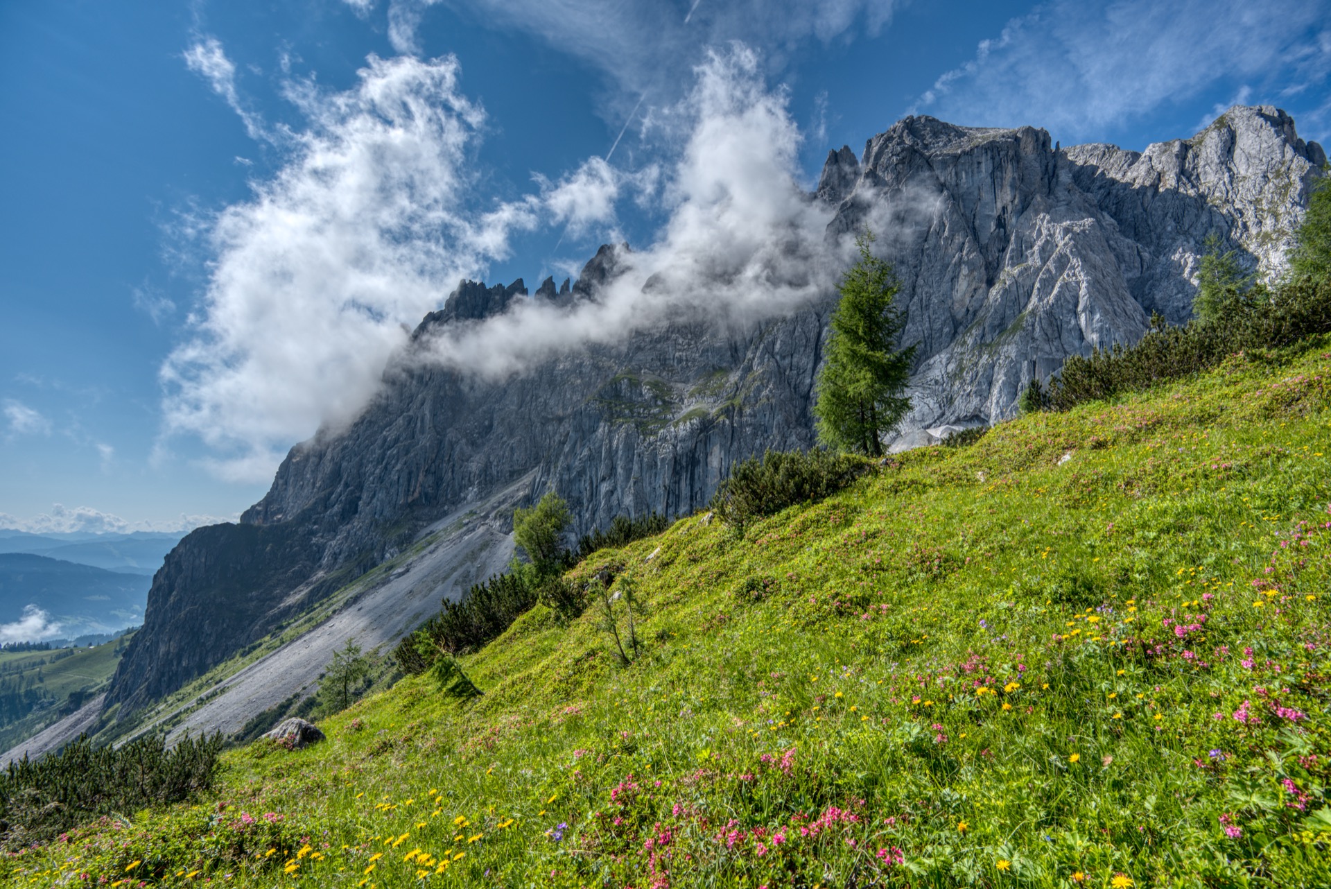 Großer Gamsleitenkopf, Vierrinnenkopf und Mannlwand