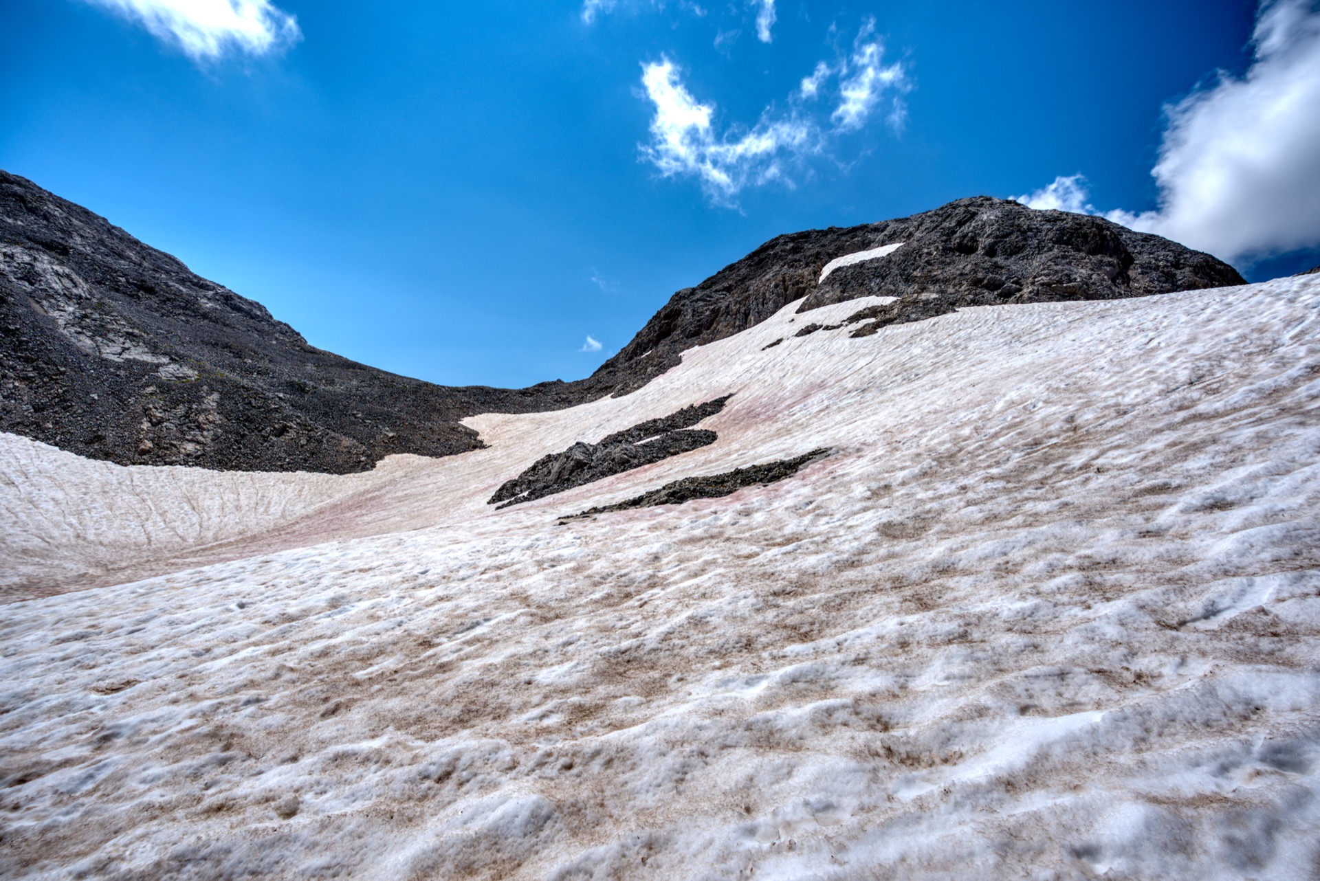 Schneefelder auf der Übergossenen Alm